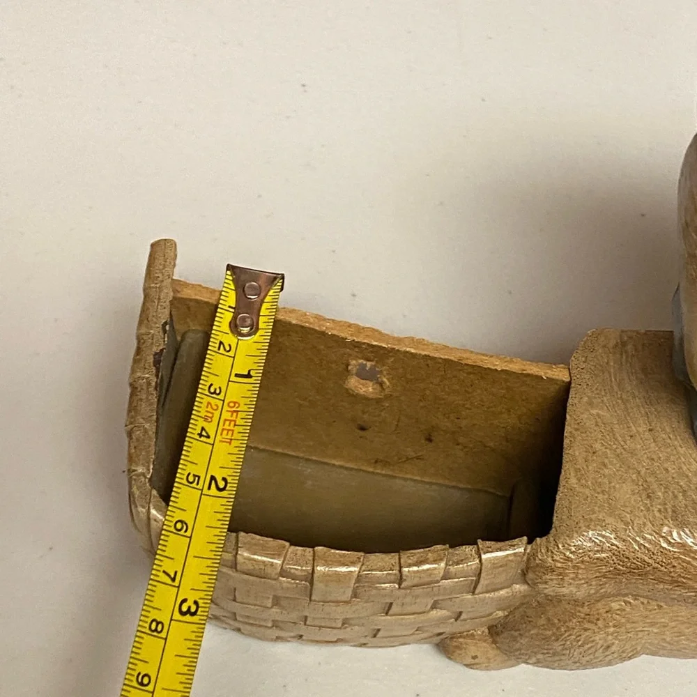 Vintage Homco Teddy Bear Wall Pocket Planter
